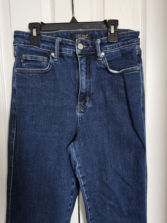 Judy Blue Jeans Womens 9/29 Dark Wash Straight Leg Hight Waist  Stretch Denim. - Picture 6 of 13